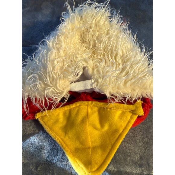 Chicken Rooster Fuzzy Hat Mask Halloween Cosplay Funny Super Hero Costume - Picture 2 of 2